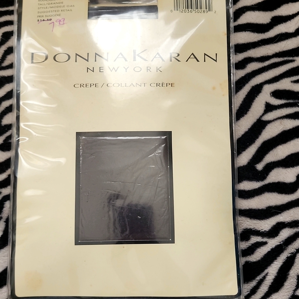 Donna Karan Crepe Tights, mahogany Brown, size tall